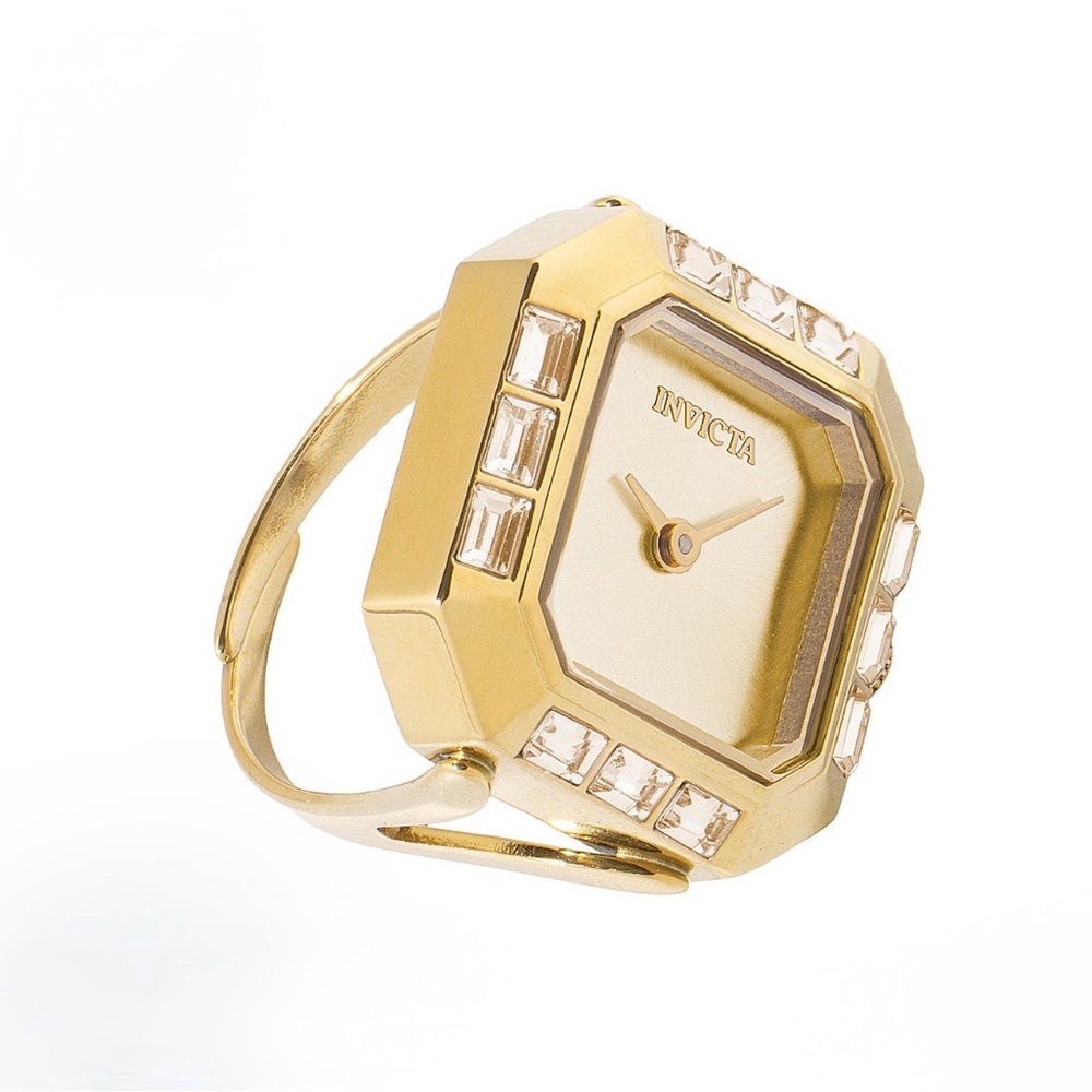 Invicta Mini Angel Women's Ring Watch - 21.5mm, Gold (49585)